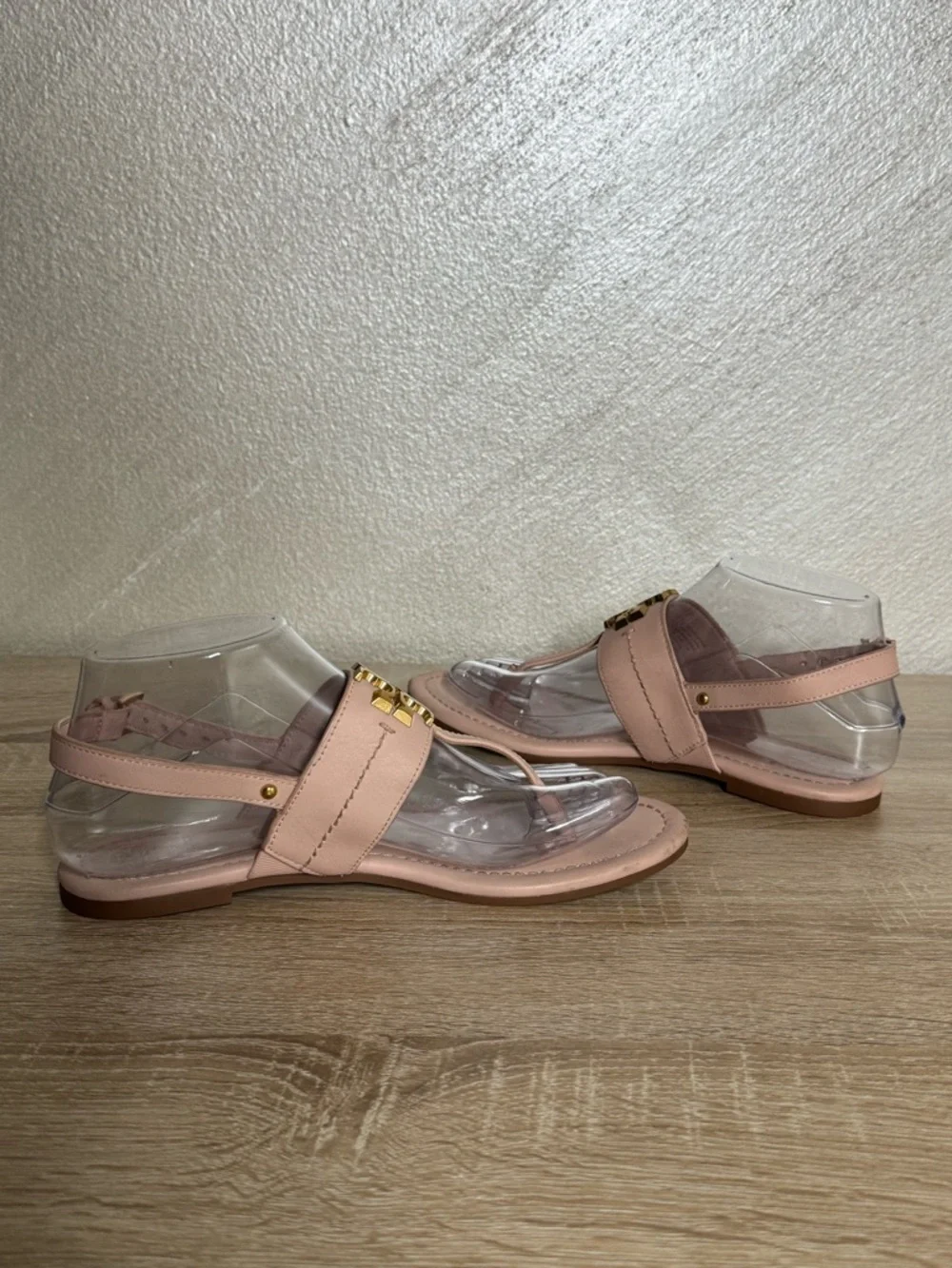 Tory Burch Everly T-Strap Flat Thong Sandal Pink Women US 6M